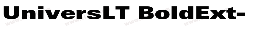 UniversLT BoldExt字体转换